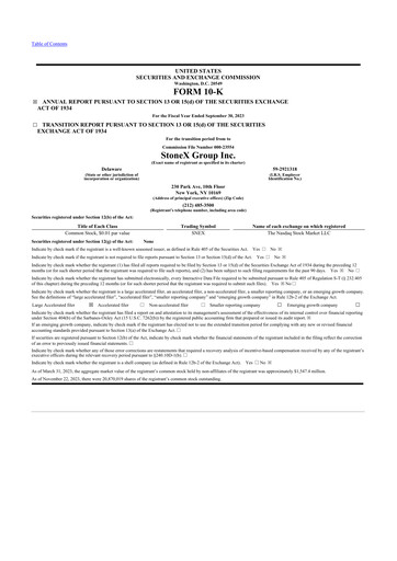 Thumbnail StoneX Group 10-K Annual Report 2023