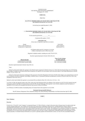 Thumbnail Artivion 10-K Annual Report 