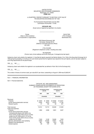 Thumbnail Artivion 10-Q Quarterly Report FY 