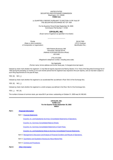 Thumbnail Artivion 10-Q Quarterly Report FY 