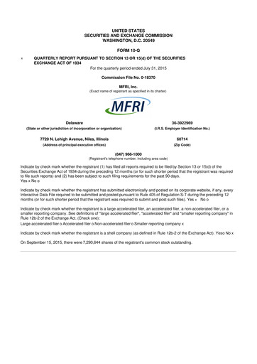 Thumbnail Perma-Pipe International 10-Q Quarterly Report FY2015 