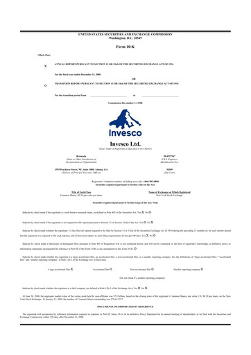 Thumbnail Invesco
 10-K Annual Report 
