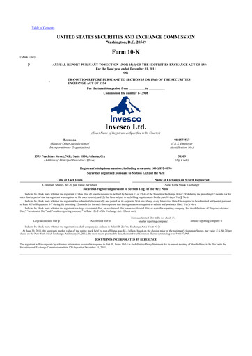 Thumbnail Invesco
 10-K Annual Report 2011