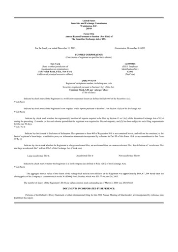 Thumbnail CONMED 10-K Annual Report 