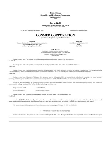 Thumbnail CONMED 10-K Annual Report 