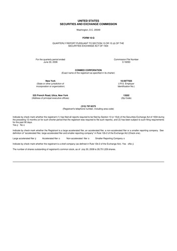 Thumbnail CONMED 10-Q Quarterly Report FY 