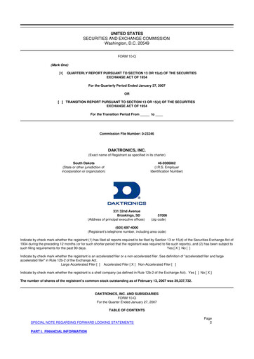 Thumbnail Daktronics 10-Q Quarterly Report FY 