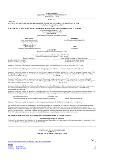 Thumbnail Daktronics 10-K Annual Report 