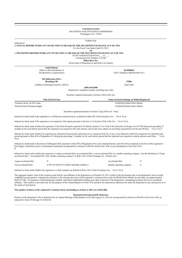 Thumbnail Daktronics 10-K Annual Report 2012