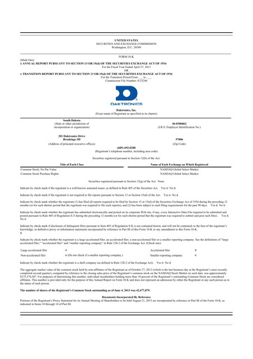 Thumbnail Daktronics 10-K Annual Report 2013