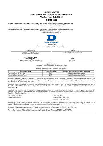 Thumbnail Daktronics 10-Q Quarterly Report FY2020 