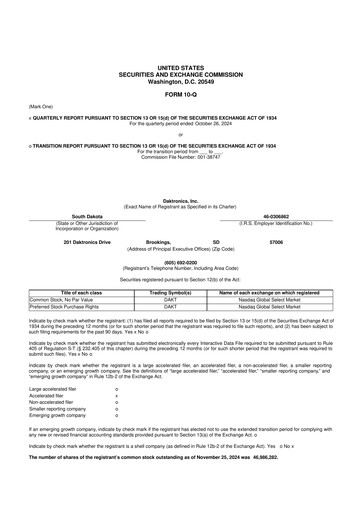 Thumbnail Daktronics 10-Q Quarterly Report FY2025 