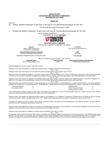 Thumbnail Tractor Supply 10-K Annual Report 2025