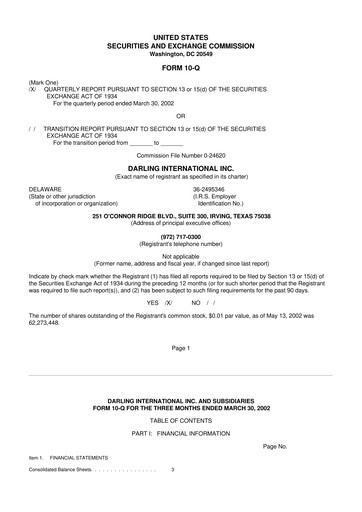 Thumbnail Darling Ingredients
 10-Q Quarterly Report FY 