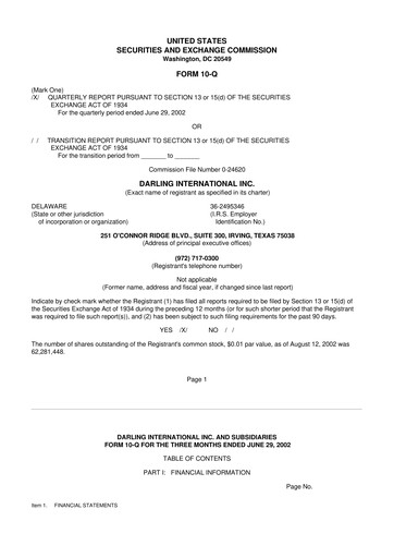 Thumbnail Darling Ingredients
 10-Q Quarterly Report FY 