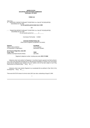 Thumbnail Darling Ingredients
 10-Q Quarterly Report FY 