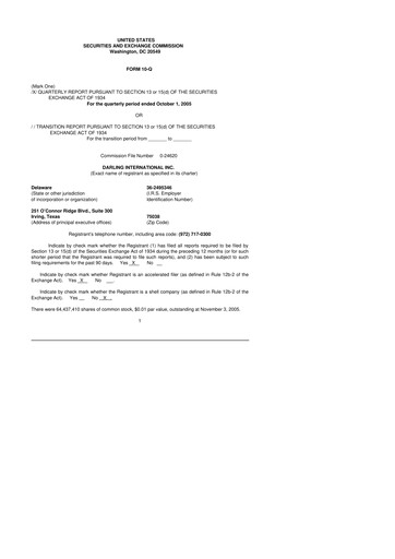 Thumbnail Darling Ingredients
 10-Q Quarterly Report FY 