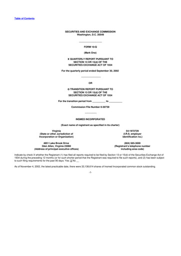 Vorschaubild Insmed 10-Q Quartalsbericht  