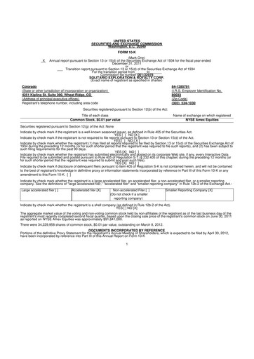 Thumbnail Solitario Resources
 10-K Annual Report 2011