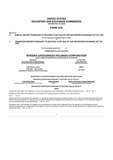 Thumbnail Integra LifeSciences 10-K Annual Report 2025
