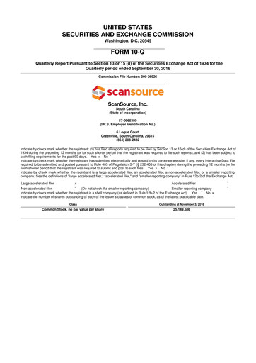 Thumbnail ScanSource 10-Q Quarterly Report FY2017 