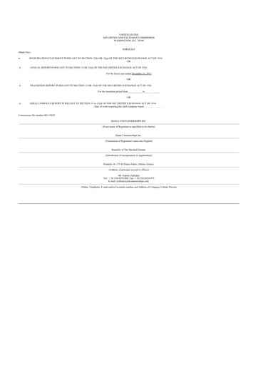 Thumbnail Performance Shipping
 20-F Annual Report 