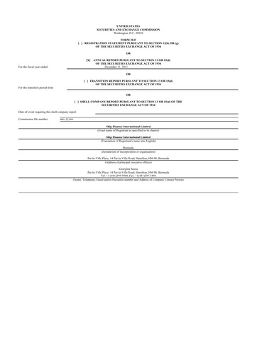 Thumbnail SFL Corp
 20-F Annual Report 2011