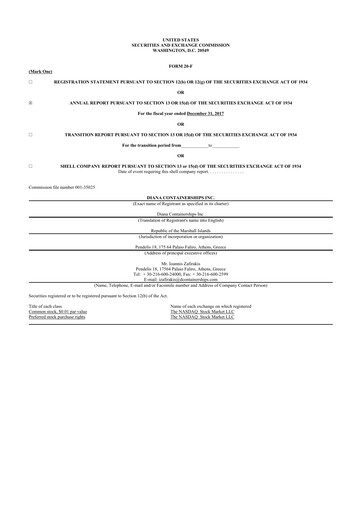 Thumbnail Performance Shipping
 20-F Annual Report 2017