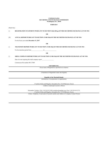 Thumbnail Top Ships 20-F Annual Report 2017