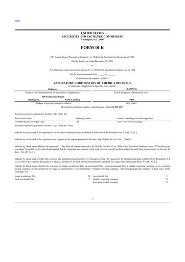 Thumbnail LabCorp 10-K Annual Report 2023