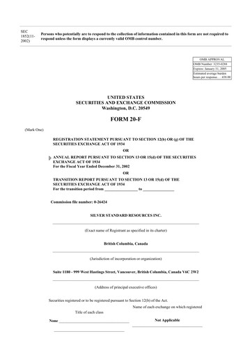 Thumbnail SSR Mining 20-F Annual Report 