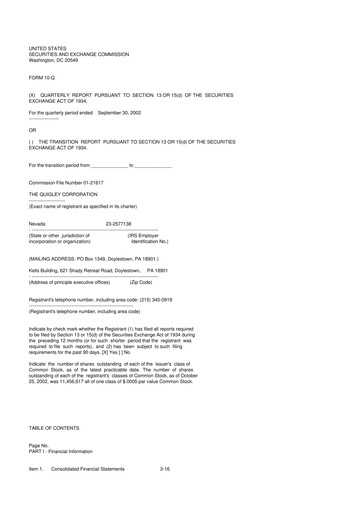 Vorschaubild ProPhase Labs 10-Q Quartalsbericht  