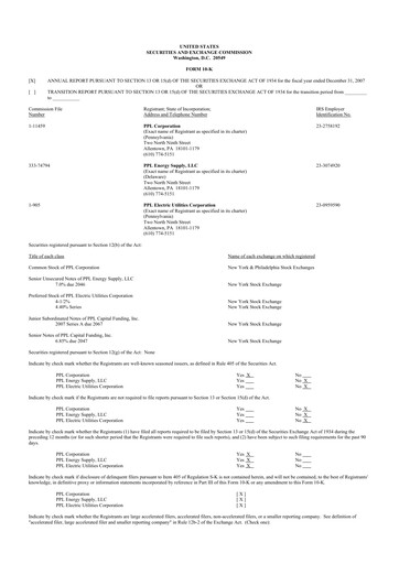 Thumbnail PPL 10-K Annual Report 