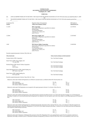 Thumbnail PPL 10-K Annual Report 