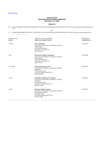 Thumbnail PPL 10-K Annual Report 2018