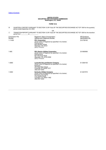 Thumbnail PPL 10-Q Quarterly Report FY2022 