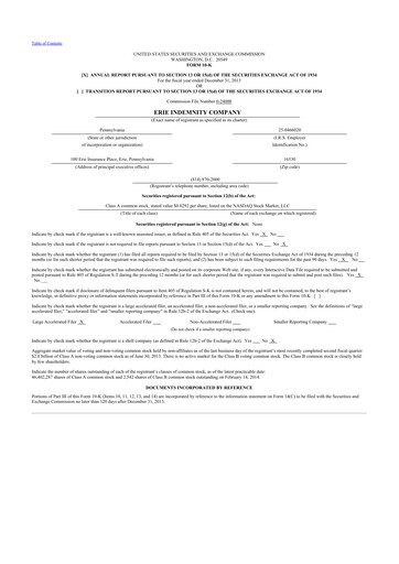 Thumbnail Erie Indemnity 10-K Annual Report 2013