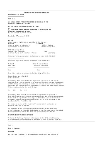 Vorschaubild NN, Inc.
 10-K Jahresbericht 