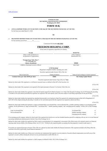 Thumbnail Freedom Holding 10-K Annual Report 2024