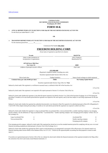 Thumbnail Freedom Holding 10-K Annual Report 2025