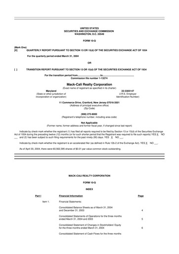 Thumbnail Veris Residential 10-Q Quarterly Report FY 
