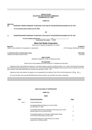 Thumbnail Veris Residential 10-Q Quarterly Report FY 