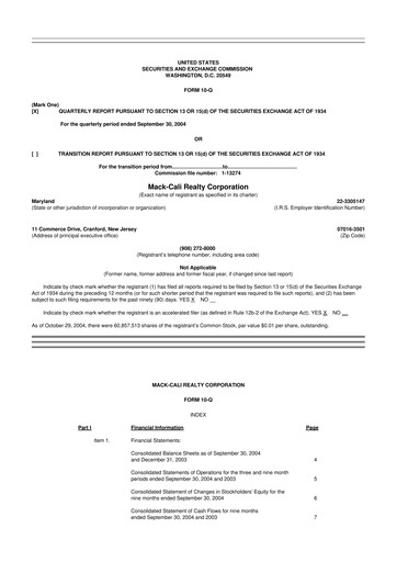 Thumbnail Veris Residential 10-Q Quarterly Report FY 