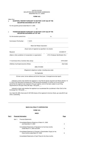 Thumbnail Veris Residential 10-Q Quarterly Report FY 