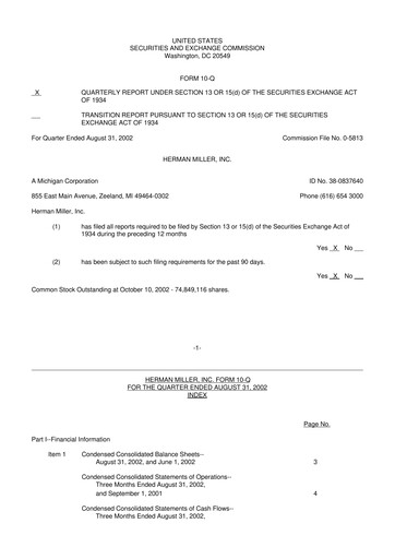 Thumbnail MillerKnoll 10-Q Quarterly Report FY 