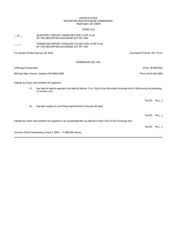 Thumbnail MillerKnoll 10-Q Quarterly Report FY 
