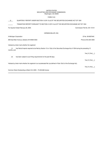 Thumbnail MillerKnoll 10-Q Quarterly Report FY 