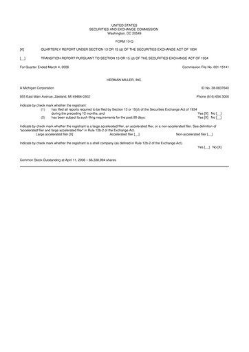 Thumbnail MillerKnoll 10-Q Quarterly Report FY 