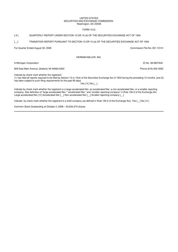 Thumbnail MillerKnoll 10-Q Quarterly Report FY 