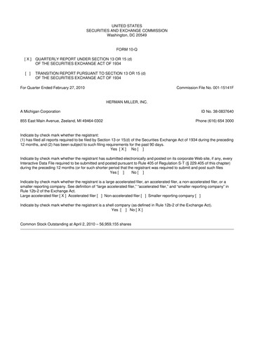 Thumbnail MillerKnoll 10-Q Quarterly Report FY 